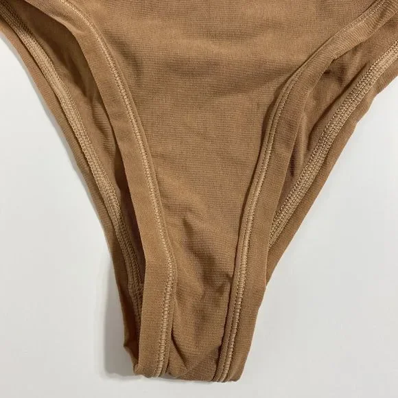 SKIMS Fits Everybody Cheeky Brief Panty Panties Women's XXS 2XS Sienna Brown NEW - Picture 5 of 10